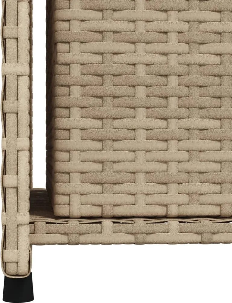 vidaXL bézs polyrattan kerti tárolószekrény 50 x 55 x 115 cm