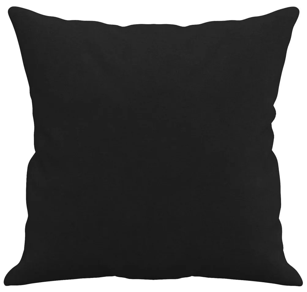 2 db fekete mikroszálas díszpárna 40 x 40 cm
