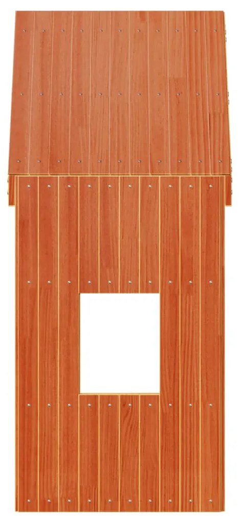 viaszbarna tömör fenyőfa gyerekágytető 60 x 89 x 134,5 cm