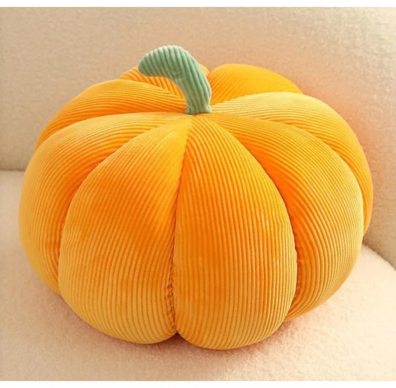Díszpárna sütőtök formájú PUMPKIN 18 cm narancssárga