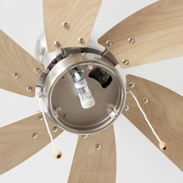 ZEVENTI - Mennyezeti ventilátor FAMARA 1xE14/60W/230V bézs