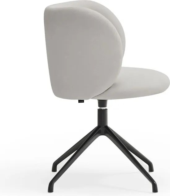 Világosszürke kárpitozott étkezőfotel Mogi – Teulat