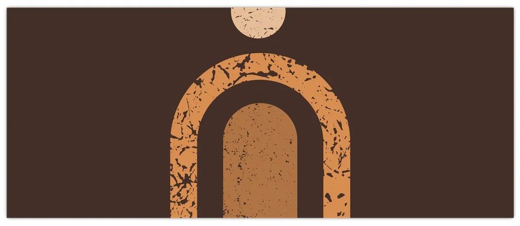 Kép - Narancssárga ívek N⁰3 (120x50 cm)