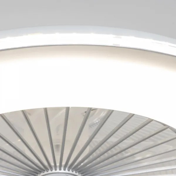 Brilagi - LED Dimmelhető lámpa ventilátorral RONDA LED/48W/230V ezüst + távirányító