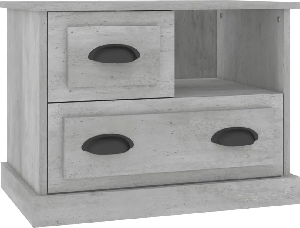 vidaXL betonszürke éjjeliszekrény 60x39x45 cm