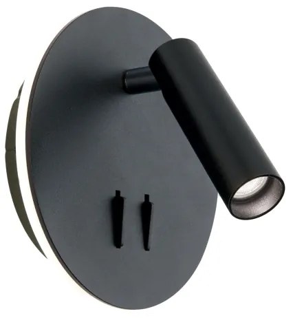 Orion WA 2-1467 - LED Fali spotlámpa LENNY LED/6W/230V + LED/3W fekete