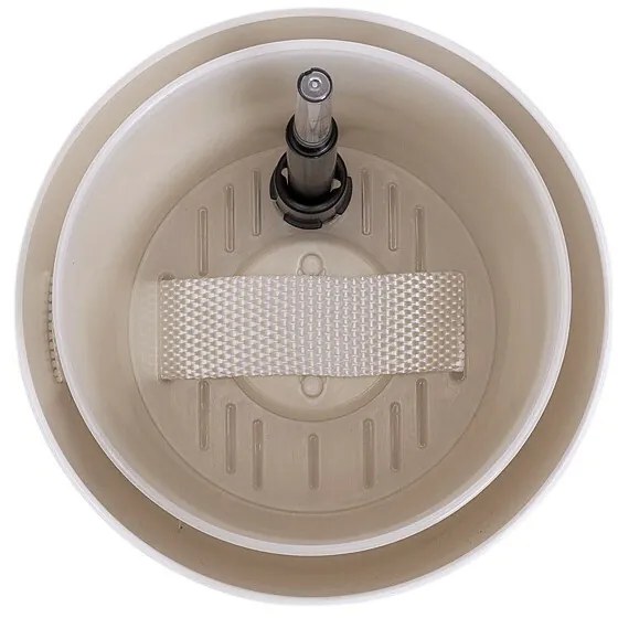Plastia Tolita önöntöző virágtartó, barna, átmérő: 19 cm, 19 cm átmérőjű