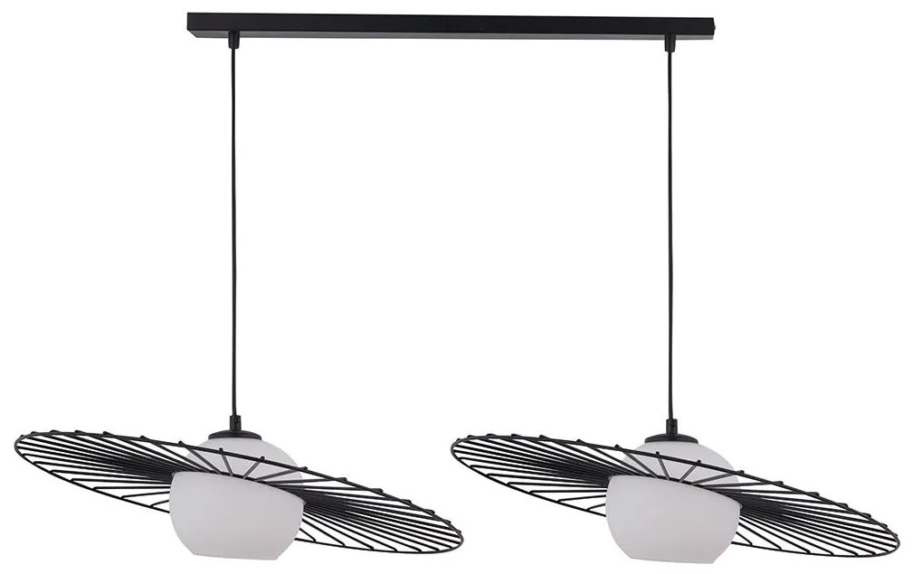 Csillár zsinóron SOL 2xE27/60W/230V fekete