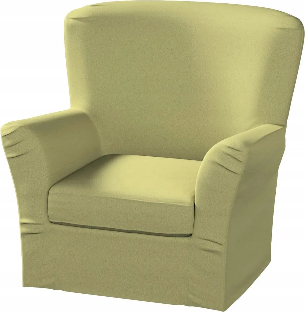 Dekoria Tomelilla magas fotelhuzat Ikea könyvjelzőkkel zöld