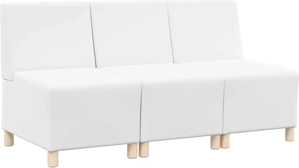 vidaXL Karfa Nélküli Modularis Kanapé Egység 3 pcs Fehér