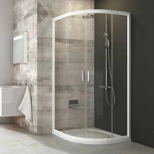 Ravak Blix 3b270100z1 90x90 cm-es negyedkör alakú zuhanykabin BLCP490T0