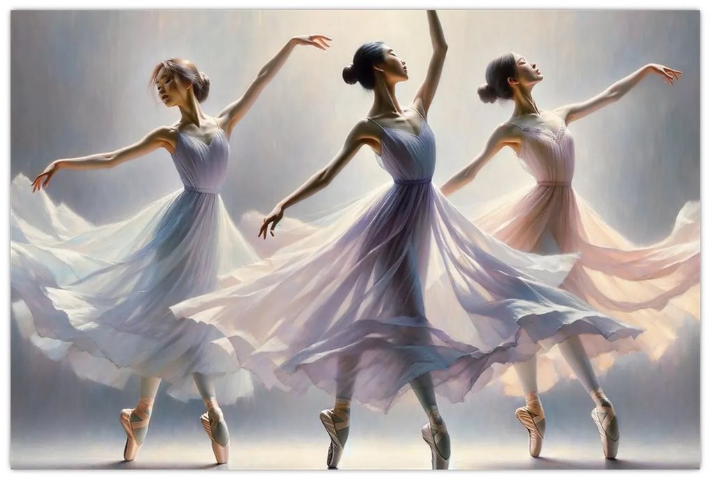 Kép - Három balerina (90x60 cm)