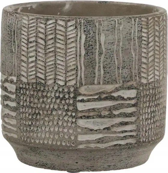 Beton takaróponyva 15 cm szürke virágtartó