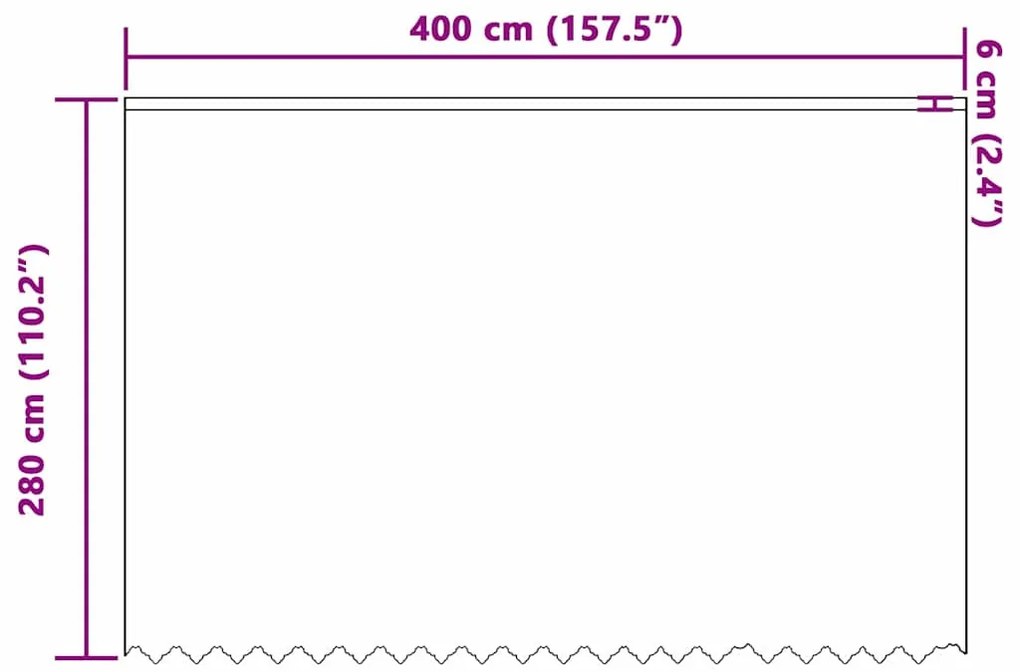 Függönyök függönyökkel Fehér 400 x 280 cm Poliészter