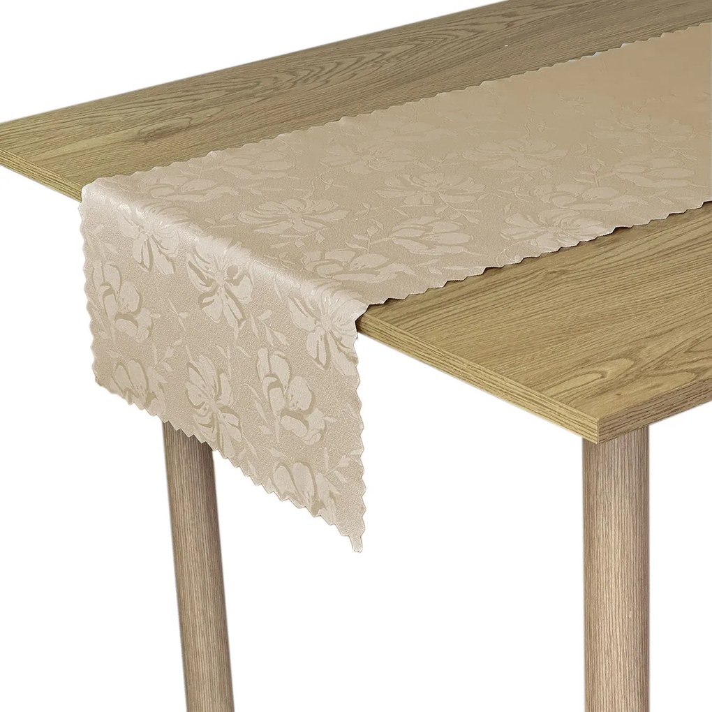 Foltálló Futópad Tavaszi Virágok Bézs 50x120 cm