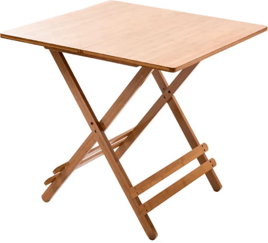 Asztal, natúr bambusz, DENICE