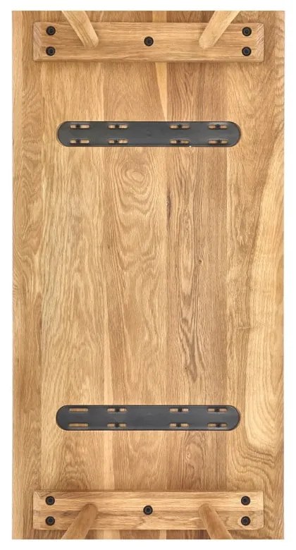 Tölgyfa étkezőasztal 44.5x100 cm Bodo – Villa Collection