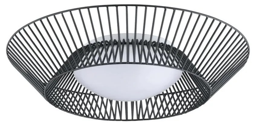 Eglo 200842 - PIASTRE LED mennyezeti lámpa LED/8,2W/230V Ø 39 cm fekete