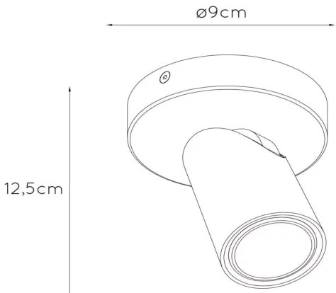 Lucide 23954/06/31 - LED Dimmelhető spotlámpa XYRUS 1xGU10/5W/230V CRI 95