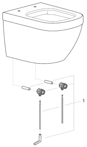 GROHE 39206000 - Függesztett WC EURO CERAMIC 49 cm kerámia/fehér