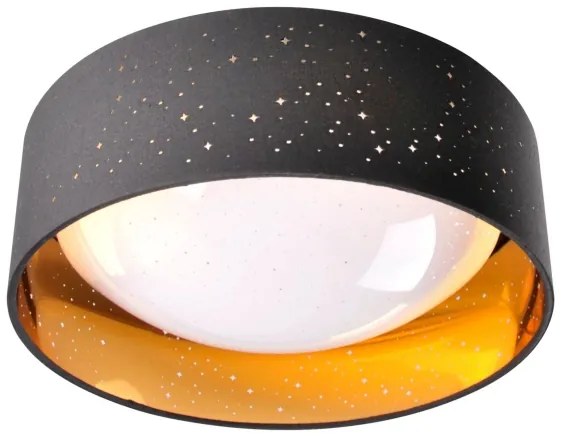 LED Mennyezeti lámpa TULUZA LED/18W/230V á. 32 cm fekete