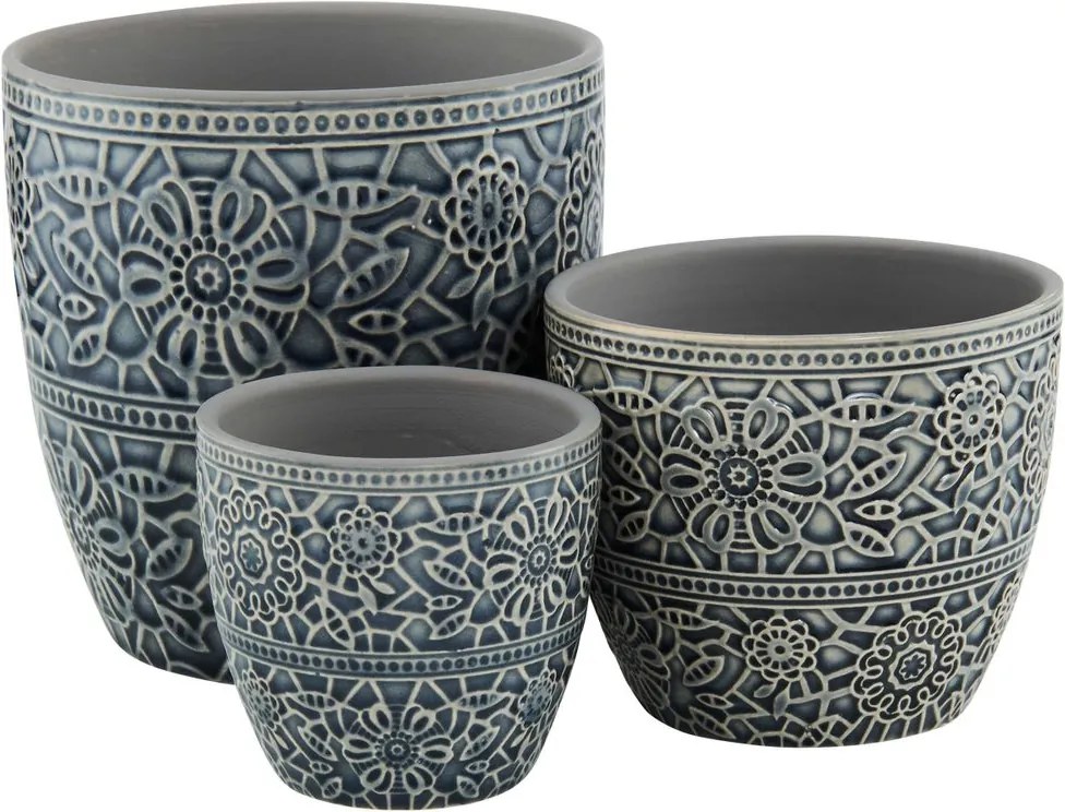 BLOOMY kaspó, fekete Ø 10,8 cm