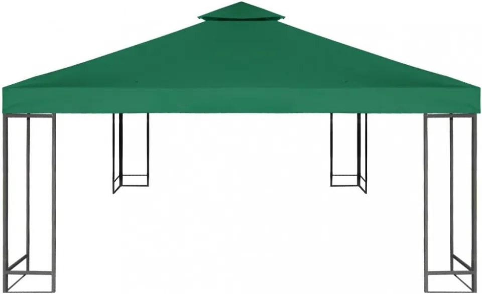 zöld csere pavilon ponyvatető 310 g/m² 3 x 3 m