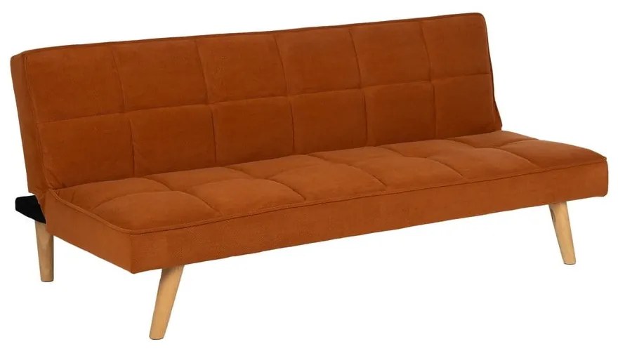 Téglavörös zsenília kinyitható kanapé 175 cm – Ixia