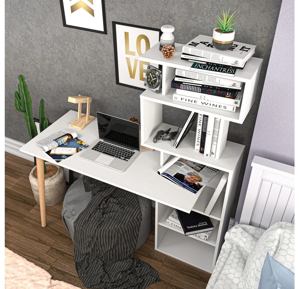 PC asztal Veratum (fehér) . 1102635