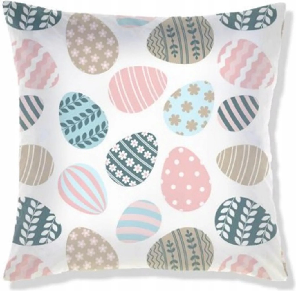 Velvet Párnahuzat Easter Mood 40/40 40x40 Húsvéti Tojások Írott Tojások Húsvét