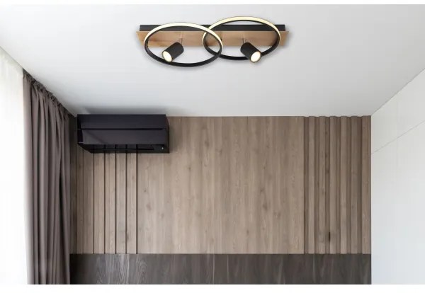 Globo 67309-36 - LED Mennyezeti lámpa DANNY 2xLED/18W/230V + 2xGU10/35W/230V