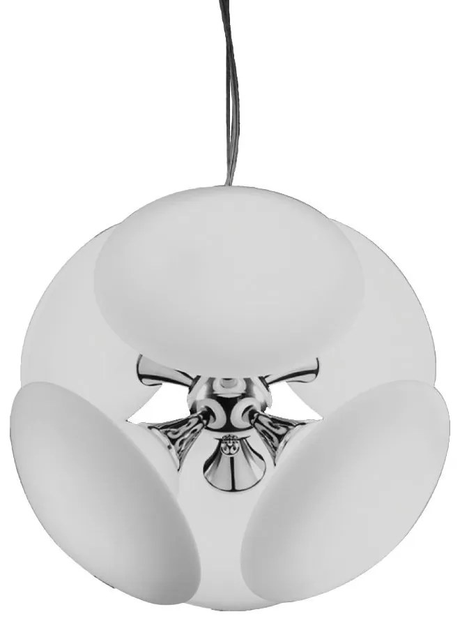 PREZENT 64300 DIAMO Modern Függesztett Lámpa Króm, Opál E14 IP20