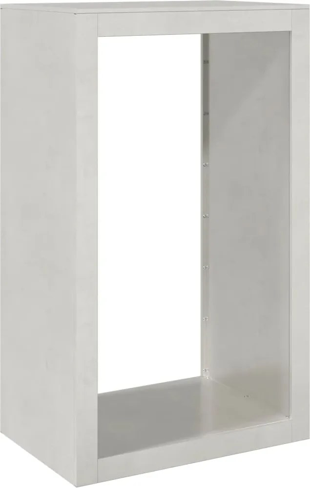 vidaXL rozsdamentes acél tűzifatároló 60 x 40 x 100 cm