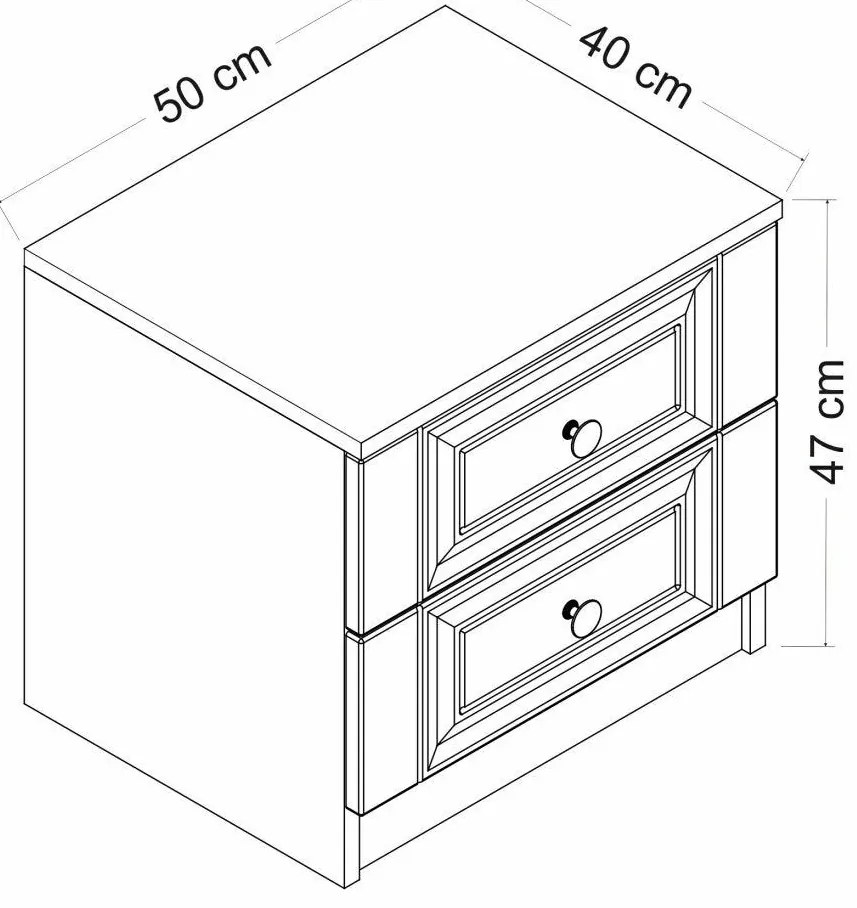 Éjjeliszekrény Kale - 4923