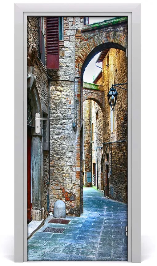 Poszter tapéta ajtóra olasz utcákon 75x205 cm