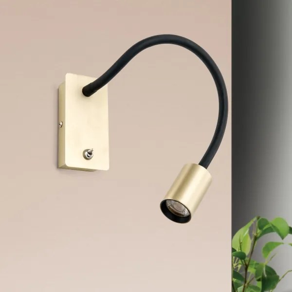 Orion WA 2-1342 - LED Rugalmas fal kislámp KURT LED/5W/230V arany