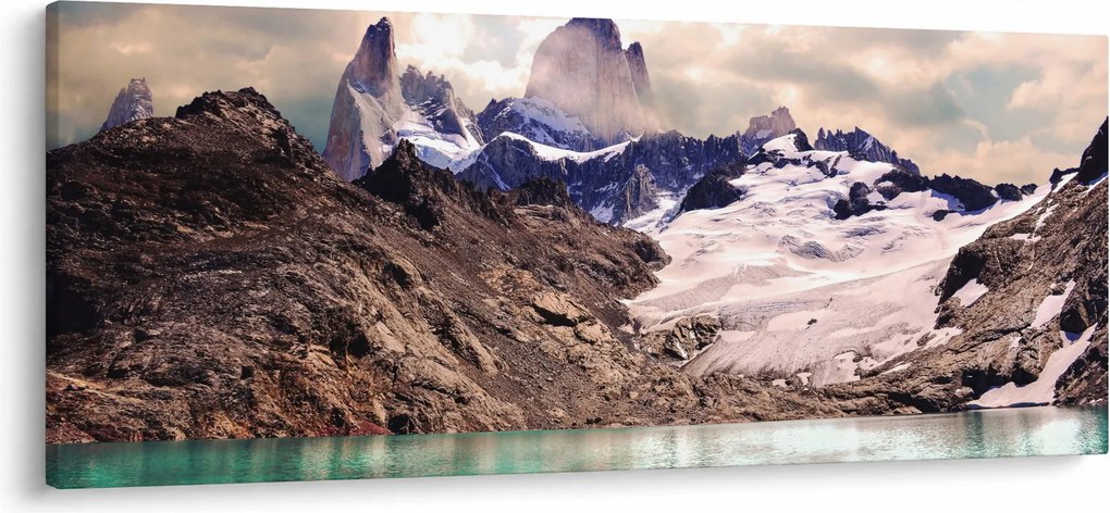 Hegyi tó képe (120x50 cm)