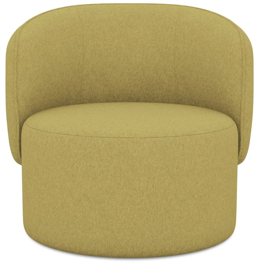 Mustársárga fotel Ipo – Makamii