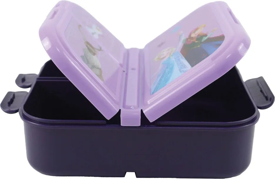 Disney Jégvarázs Modern Magic több rekeszes uzsonnás doboz, szendvicsdoboz
