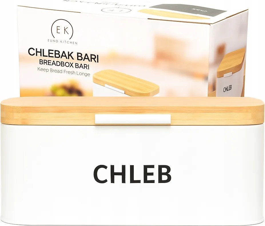 Kenyértartó Acél Kenyértartó Zsemle Fedél Bambusz fa