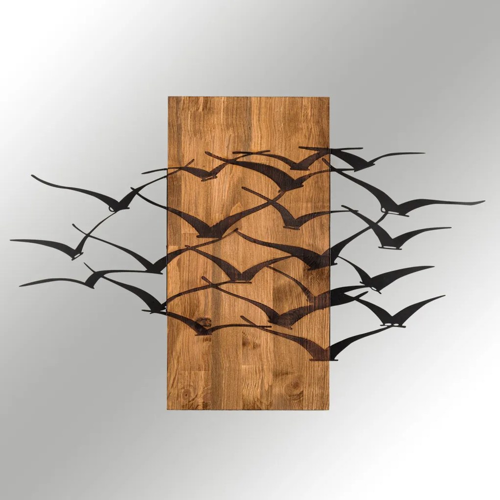 Migration fém fali dekoráció, 86×58 cm