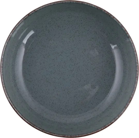 Tányérkészlet porcelán, kék, 24 darabos