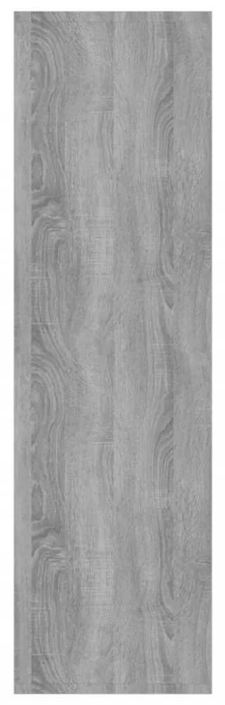 szürke sonoma színű fa könyvszekrény/térelválasztó 60x30x103 cm