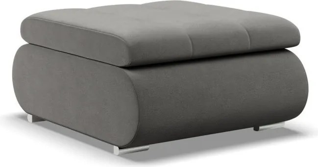 Tokio puff, bársony, világosszürke