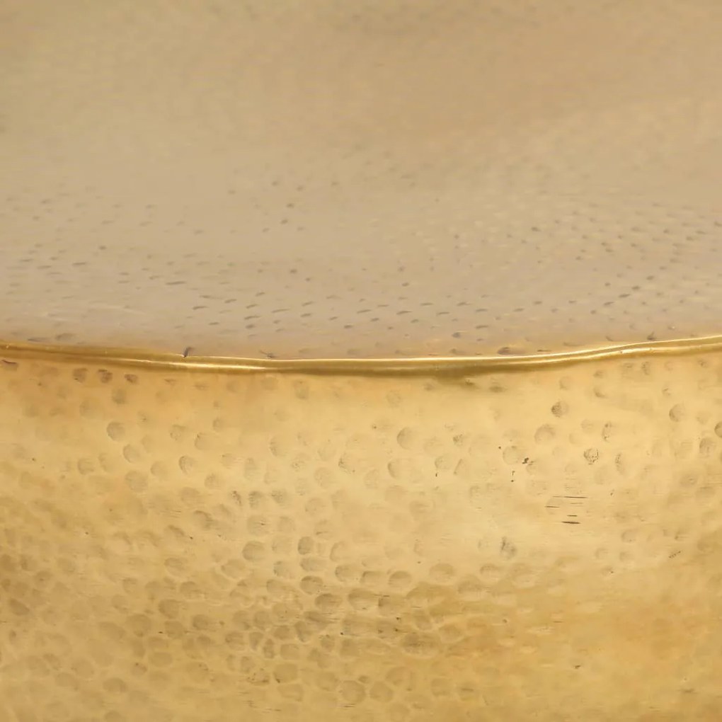 rézsárga kalapált alumínium dohányzóasztal 70 x 30 cm