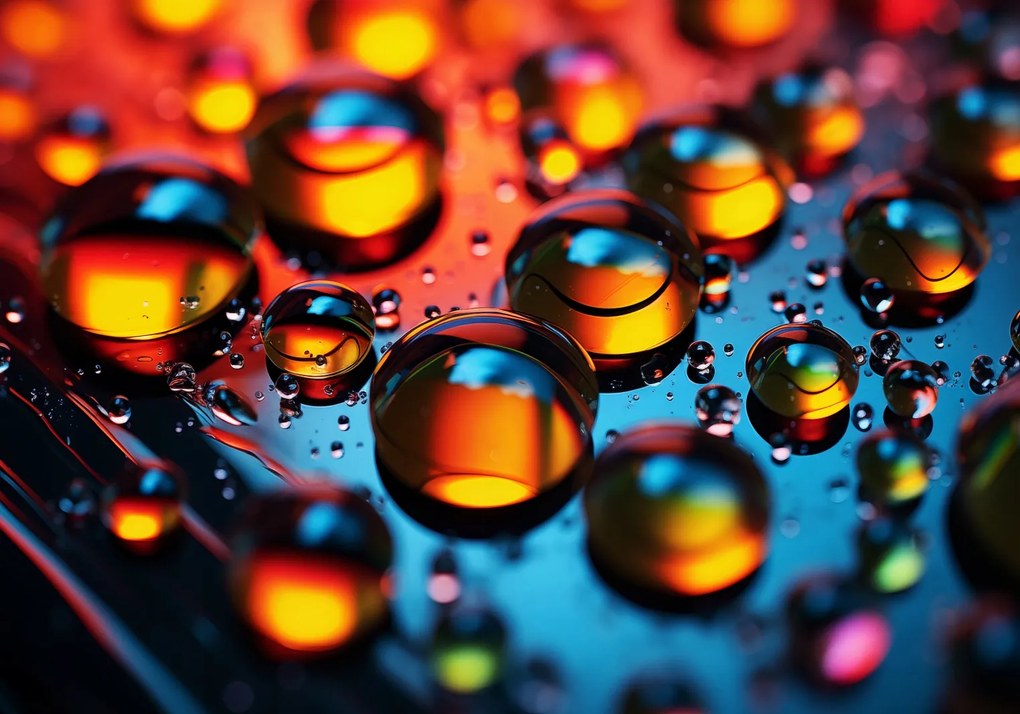 Poszter 100x70cm Közelvíz cseppek