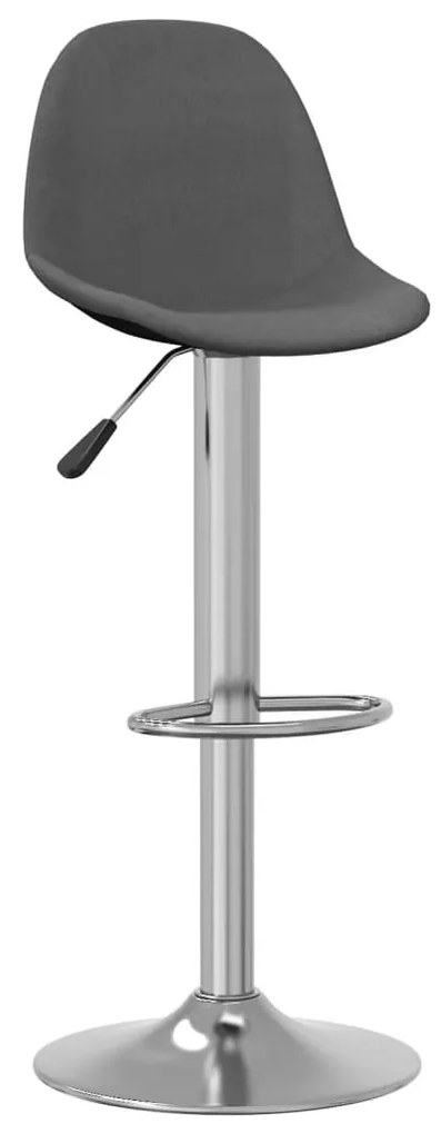 vidaXL 2 db sötétszürke szövet bárszék