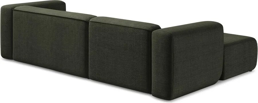 Zöld sarokkanapé (bal oldali-heverő résszel) Ekahi – Makamii