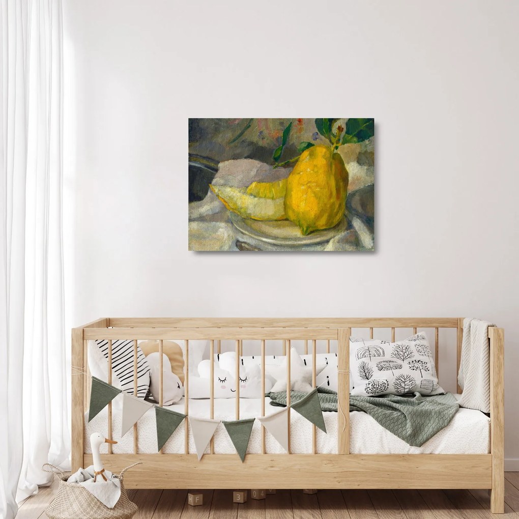 Üveg kép - French 19th Century, Melon and Lemon, reprodukciók (70x50 cm)