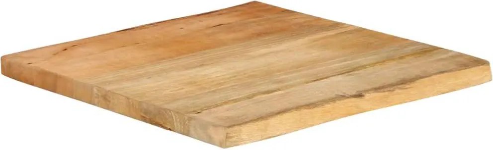 vidaXL tömör mangófa természetes élű asztallap 40 x 40 x 2,5 cm